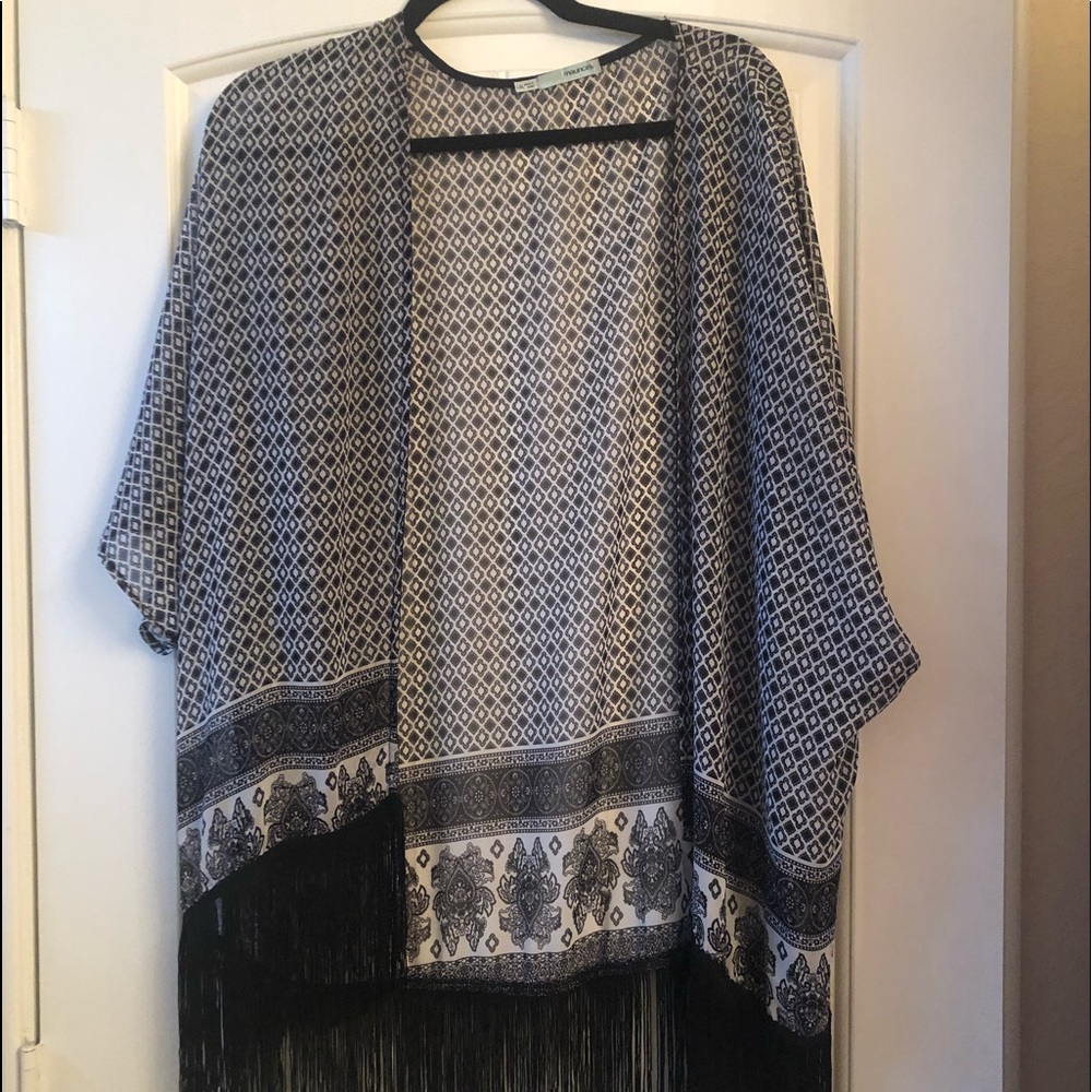 Maurices Kimono with fringe